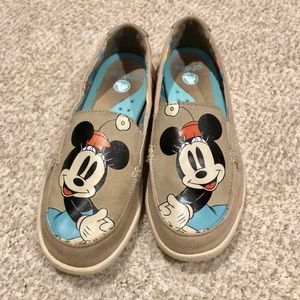 Minnie Mouse Crocs Boat Shoes